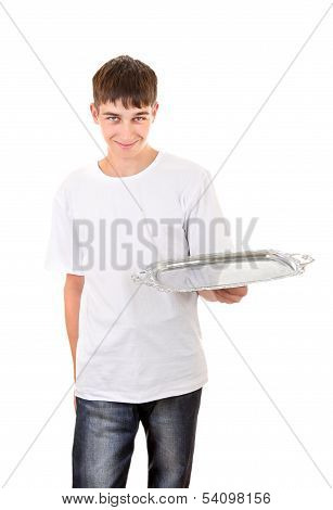 Teenager With Empty Salver