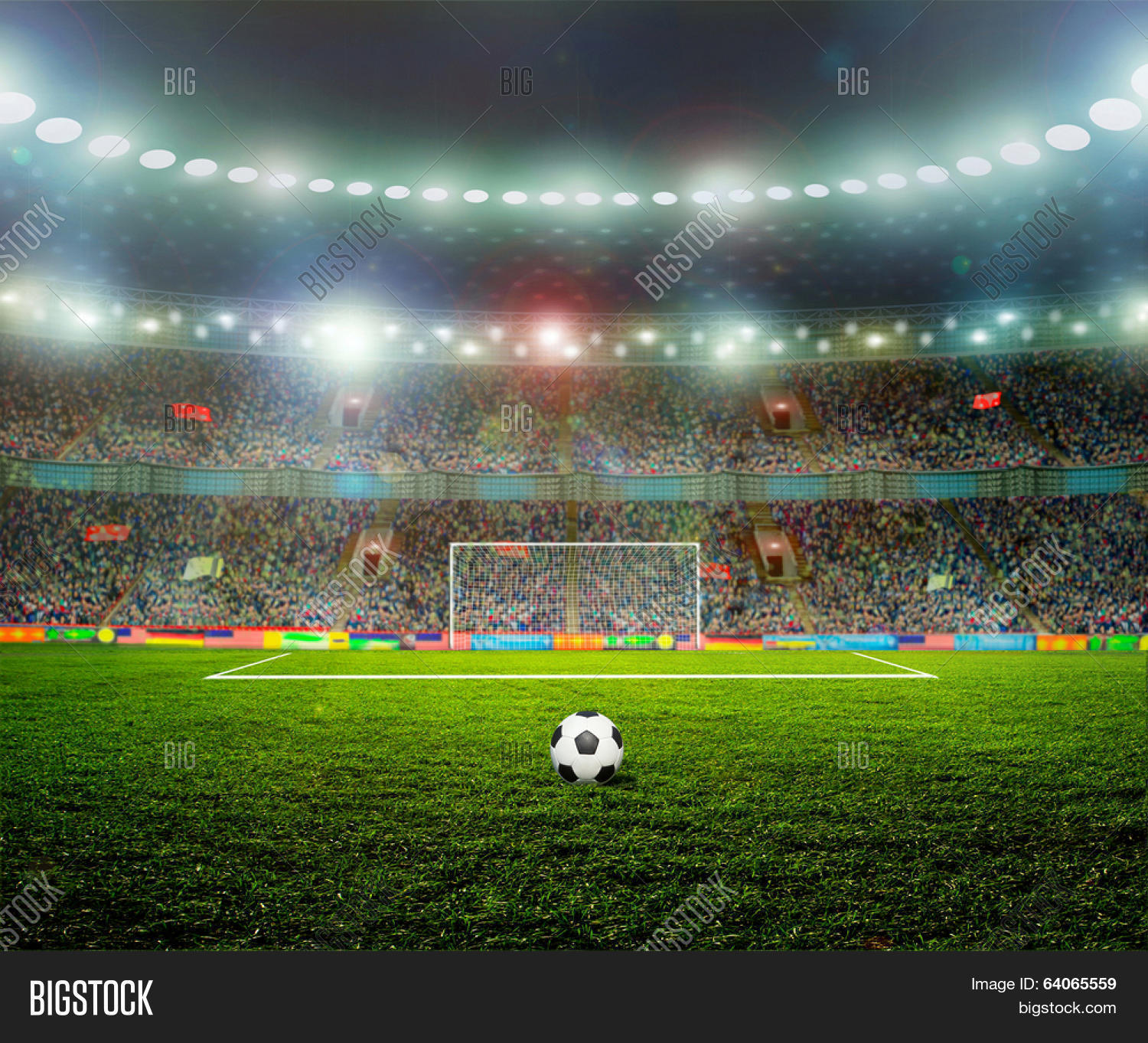 Soccer Ball On Field Image & Photo (Free Trial) Bigstock