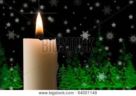 Christmas Candle Flame