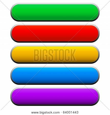 Vector Banners, Bars, Buttons