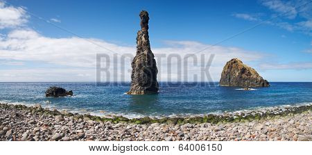 Phallic Rock In Ocean, Madeira