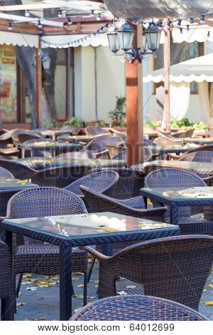 Autumn Outdoor Cafe