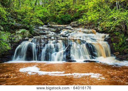 Rushing waterfall in Georgia mountains near Atlanta