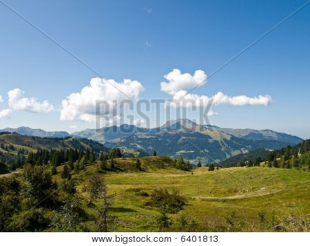 Horská krajina pohled.