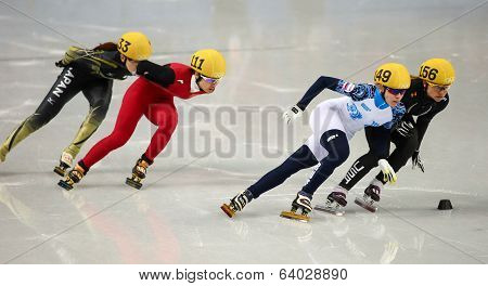Ladies' 1000 M Heats Short Track Heats