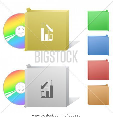 Graph degress. Box with compact disc.