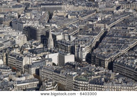 Vue aérienne de Paris