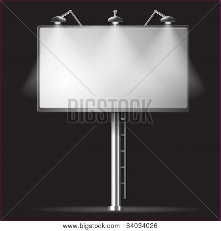 Billboard night vector background