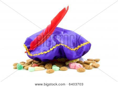 หมวกสีม่วงของ Zwarte Piet และขิงถั่ว