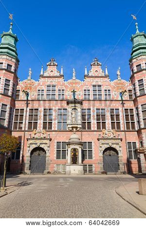 old baroque style great armory Gdansk, Poland