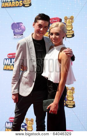 LOS ANGELES - APR 26:  Spencer List, Peyton List at the 2014 Radio Disney Music Awards at Nokia Theater on April 26, 2014 in Los Angeles, CA