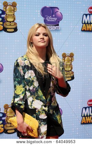 LOS ANGELES - APR 26:  Witney Carson at the 2014 Radio Disney Music Awards at Nokia Theater on April 26, 2014 in Los Angeles, CA