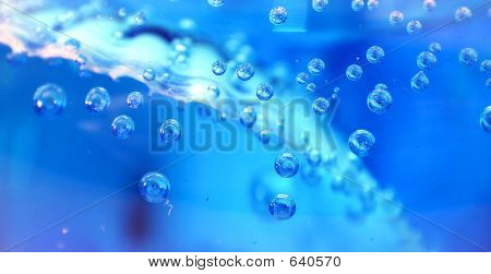 Blue Watter Bubbles