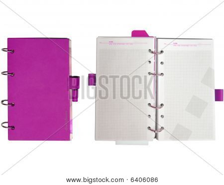 Página do caderno em branco