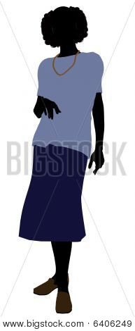 Bedstemor Illustration silhuet