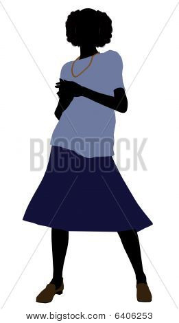 Bedstemor Illustration silhuet