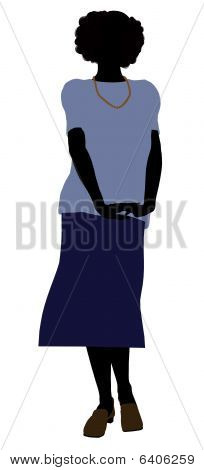 Bedstemor Illustration silhuet