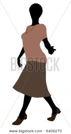 Bedstemor Illustration silhuet