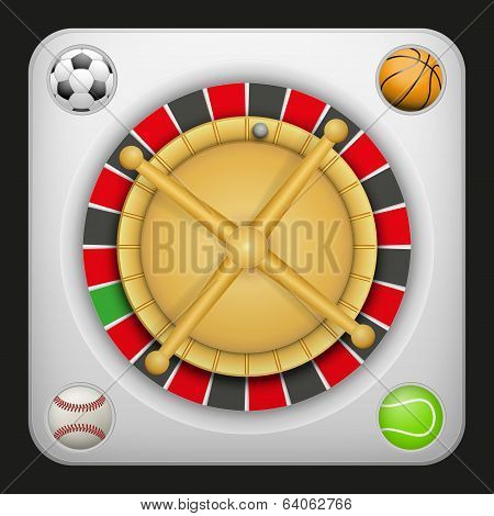 Symbol roulette casino for sports betting with balls.