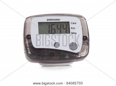 Close-up Of Digital Pedometer