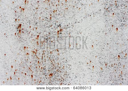 Old rusty white metallic background.