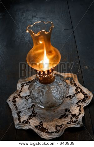 Flamme d'une lampe à huile antique