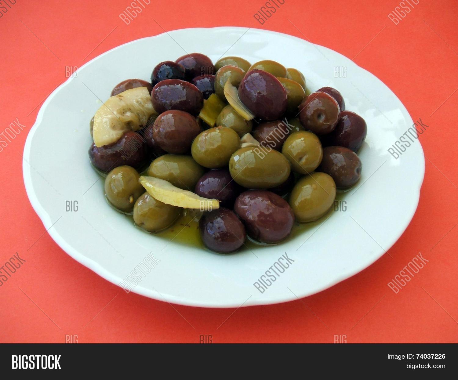Plate Olives Image & Photo (Free Trial) Bigstock
