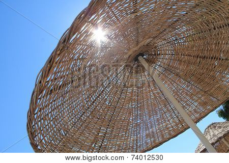 a beach umbrella