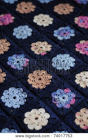 Granny Square Flower Blanket