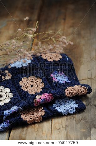 Granny Square Flower Blanket