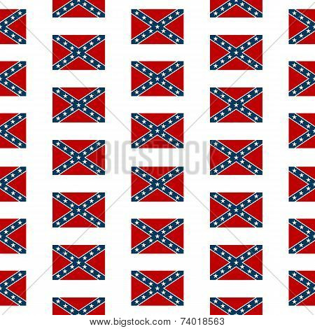 Confederate Flag Seamless Pattern