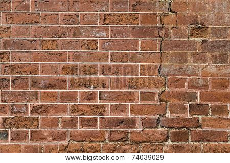 Cracked Exterior Wall Of 17Th Century Stately Home