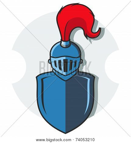 illustration of knight armor