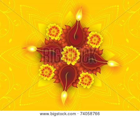 Abstract Artistic Diwali Background