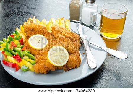 Schnitzel With French Fries