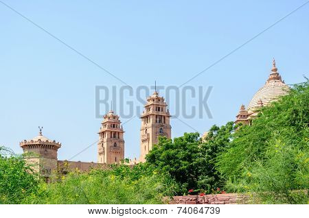 Outside View Of Umaid Bhawan Palace Of Rajasthan