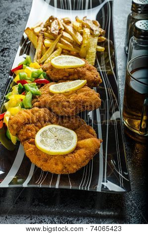 Schnitzel With French Fries