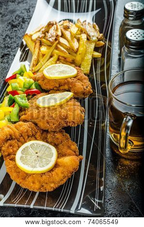 Schnitzel With French Fries
