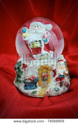 Snow Globe In The Santa