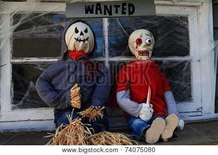 Wanted Halloween Monsters Gang