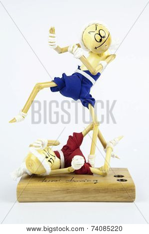 Wooden Toy On White Background