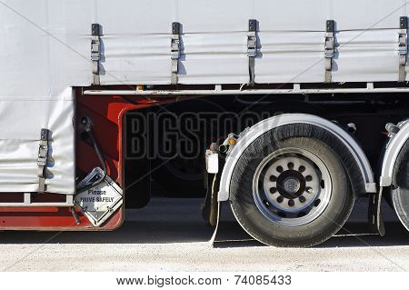 Detail Of A Large Australian Trailer Truck