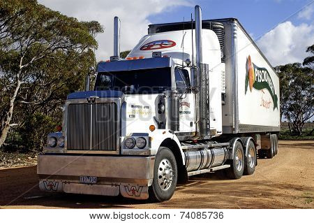 A Large Australian Truck Parked