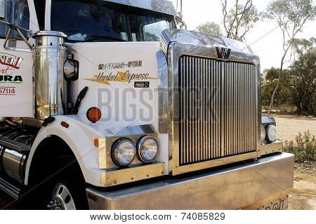 A Large Australian Truck Parked