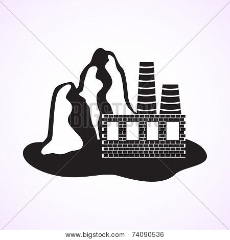 Industrial plant  vector