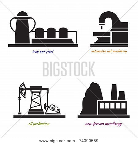 Industrial plant  vector