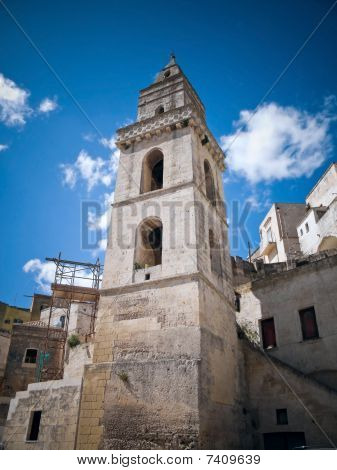 Campanario de la iglesia de San Pietro Barisano. Matera. Basilicata.