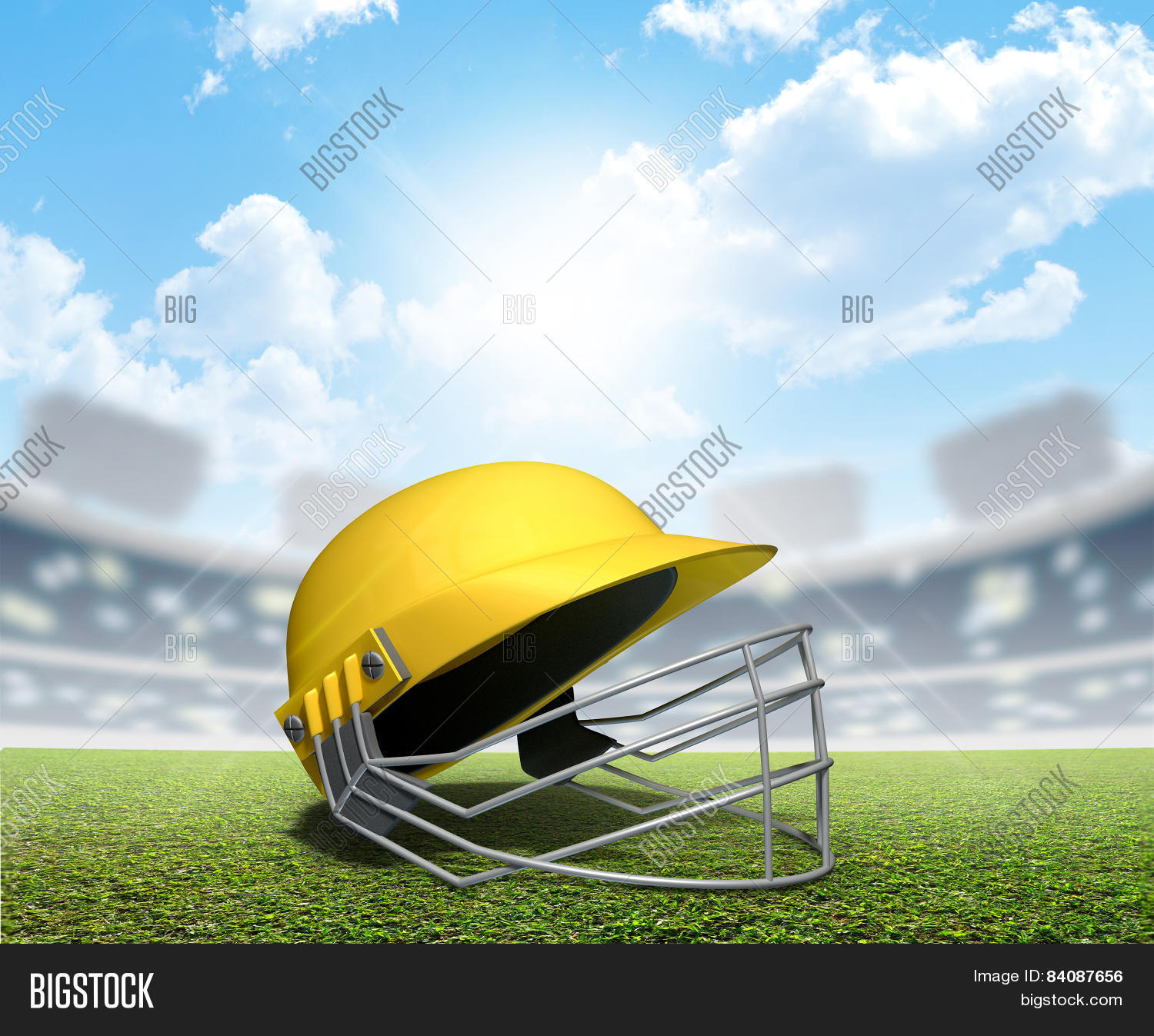 Cricket Stadium Helmet Image & Photo (Free Trial) Bigstock