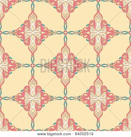 Floral Pattern With Small Hearts