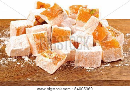 Turkish Delight (lokum) With Pistachios, Almonds And Nuts
